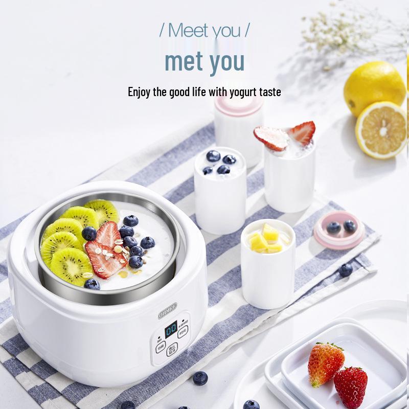 Produttore di Yogurt e Vino di Riso OIDIRE Tedesco - Acciaio Inossidabile, Mini, Fermentatore Completamente Automatico per Yogurt e Natto Fatti in Casa.
