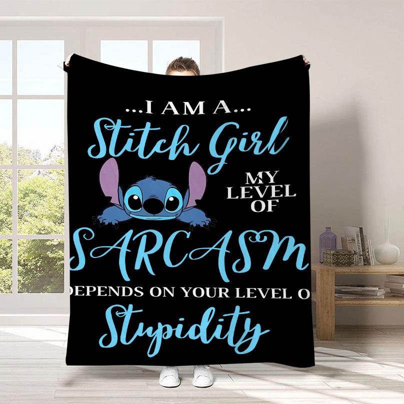 Couverture Dessin Animé Stitch Couverture Peluche Mignonne Stitch Couverture Quatre Saisons