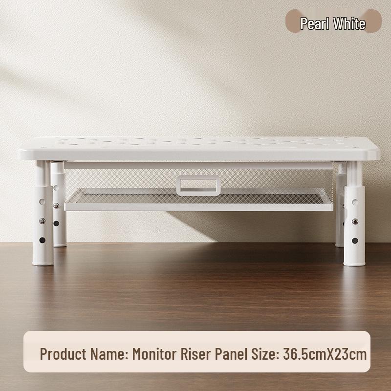 Adjustable Carbon Steel Laptop Riser and Desktop Cooling Stand
