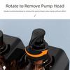 Clear/Brown Empty Pump Bottle Lock Bath Lotion Container Wall Mounted Soap Dispenser  Shower Wall