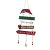 Tiered Christmas Door Sign Rustic Wall Pendant Xmas Tree Decor Hanging Welcome Board  Classroom