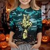 Kids Halloween 3/4 Sleeve T-Shirt for Boys and Girls