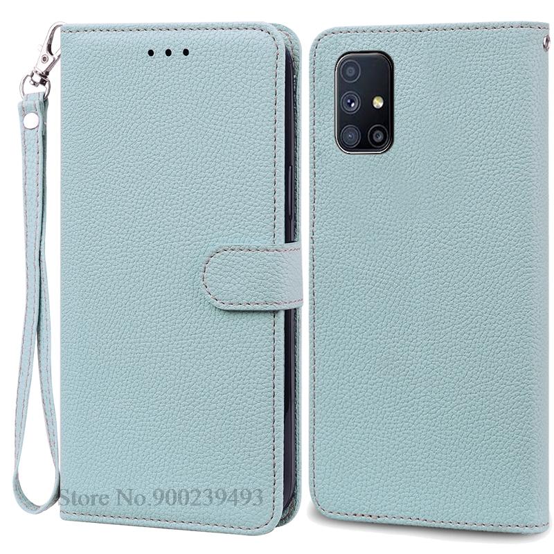 For Samsung M51 Case Soft Silicone Wallet Leather Flip Case For Samsung Galaxy M51 Case M 51 Stand Book Cover Coque Fundas