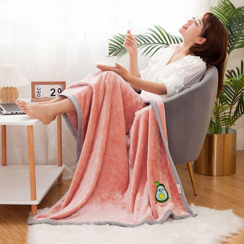 Blanket Single Person Flannel Blanket Office Thick Air Conditioning Nap Blanket
