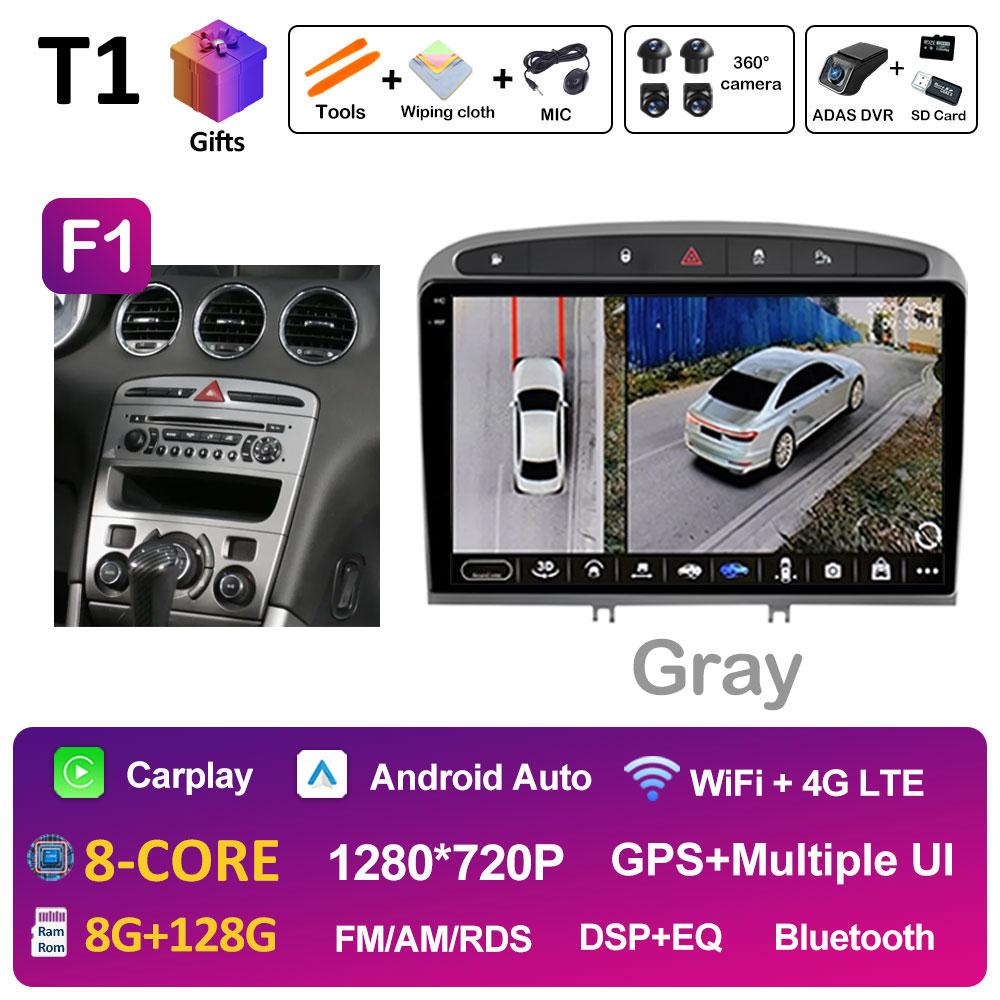 9 Inch Android Auto Car Video For Peugeot 408 308 308SW Radio Player Wireless Carplay DSP Stereo Autoradio QLED IPS Screen WIFI