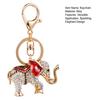 Rhinestone Elephant Keychain Alloy Good Luck Keychain with Keyring Sparkling Elephant Keychain Bag Charm Gift for Men Women