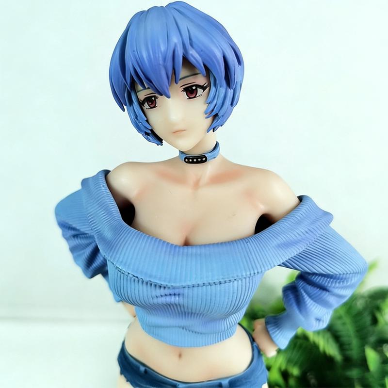 Anime Gk Figure Summer Girlfriend Underclassman Rei Ayanami  Neon Genesis Evangelion - Anime-Style Beautiful Girl - Model Statue