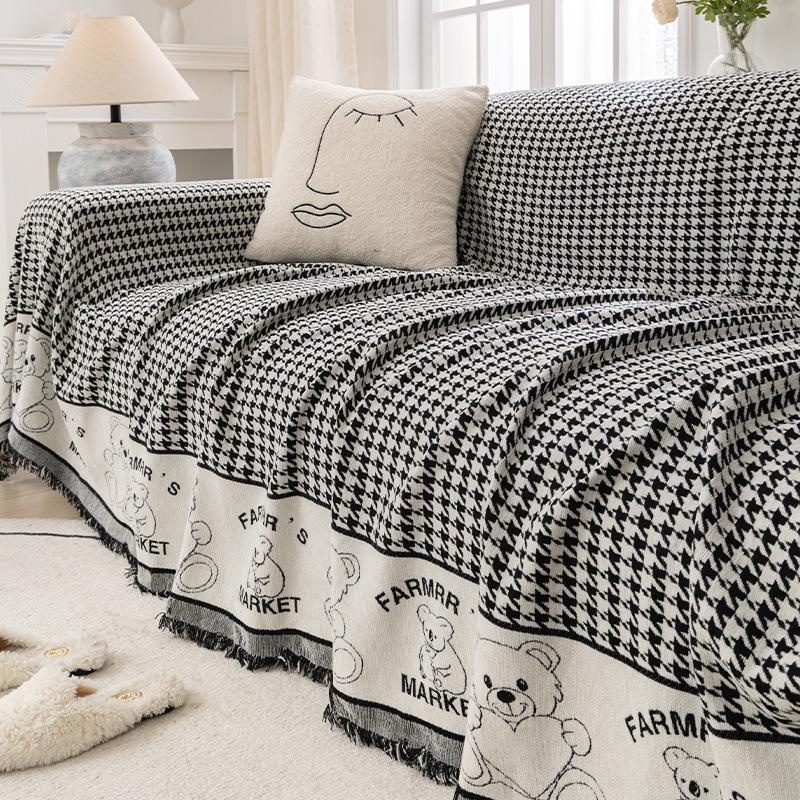 

INS стильный чехол для дивана, ткань, универсальная подушка для дивана Four Seasons, универсальный универсальный чехол с защитой от царапин, простой современный чехол для подушки, полотенце 180*130cm