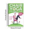 30-Tage Stuhl-Yoga zur Gewichtsabnahme Spiralblock, Tägliche Heim-Workouts für Senioren Anfänger Erwachsene, Einfache illustrierte Anleitung