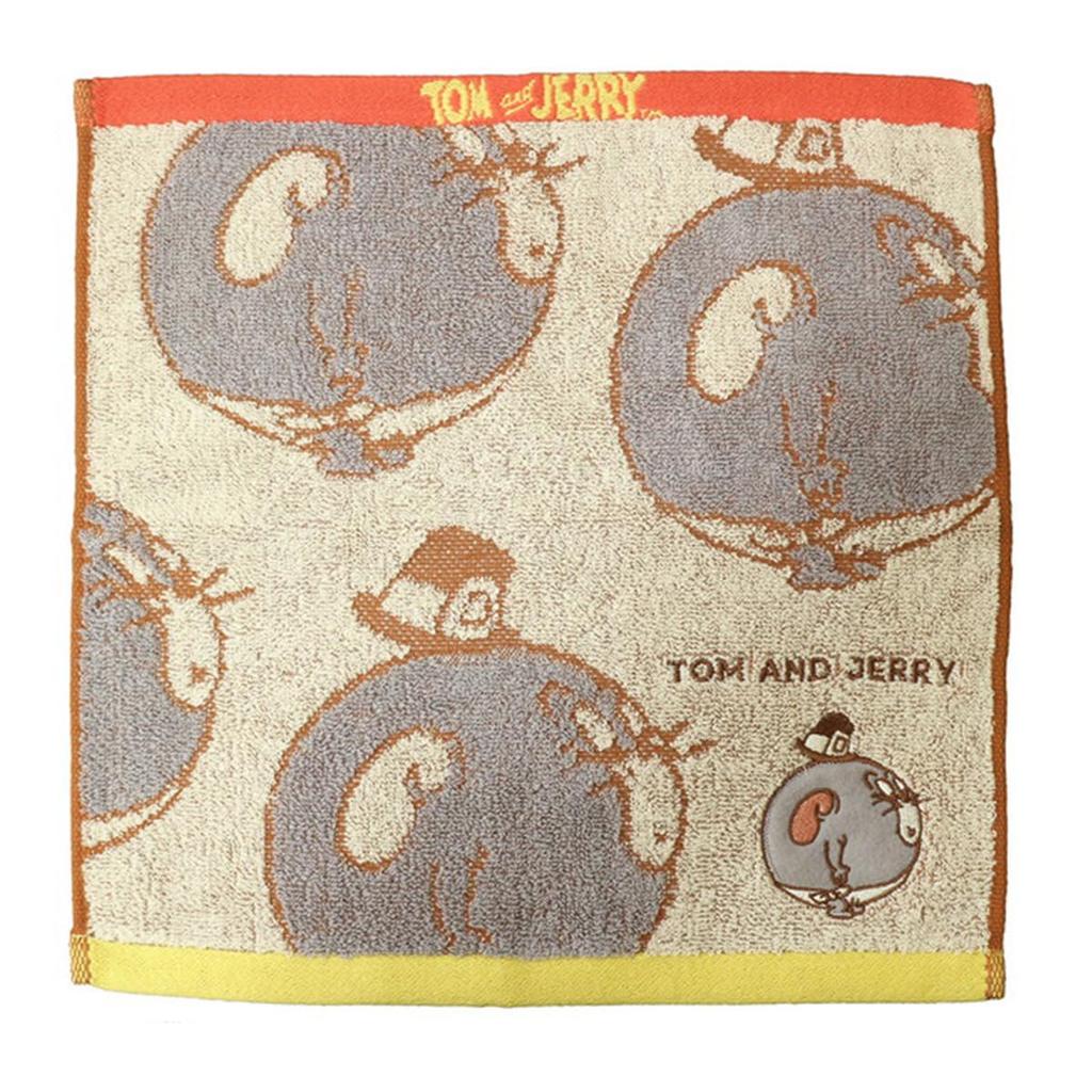 Marushin Carry Tom and Jerry Round Tuffy Compact Character Antibacterial and Odor Available in Two 4105039800 Towel/Hand Towel, Design, Cotton,