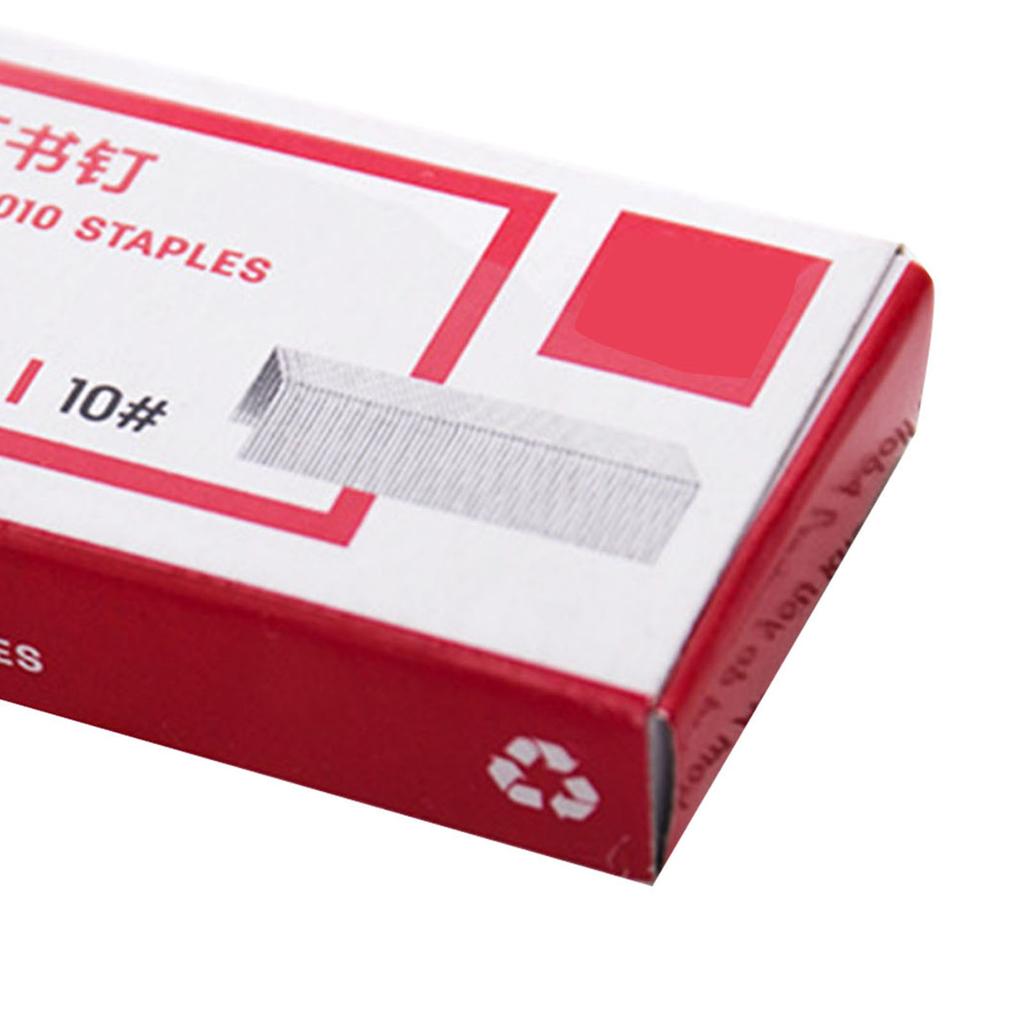 1 Box of Stapler Staple Metal Heavy Duty Paper Staple Flat Strong Staples for Office Desktop School