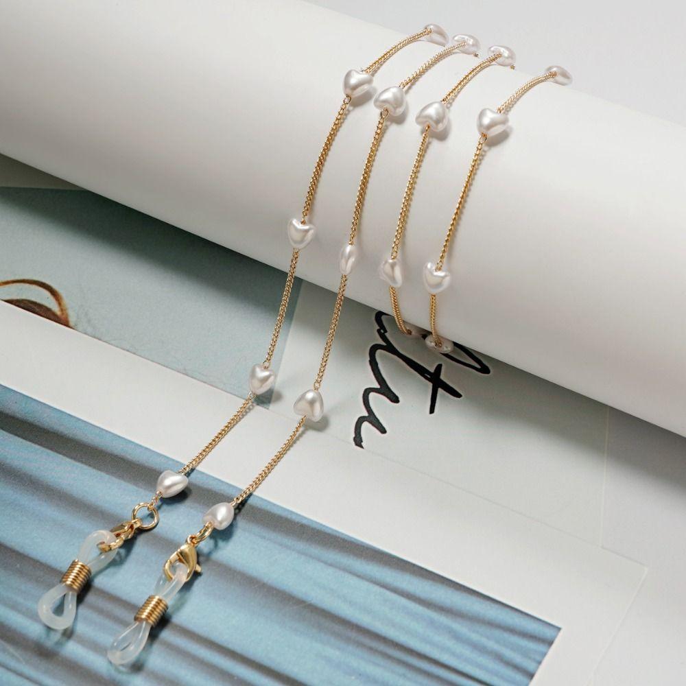 Anti-Lost Pearl Glasses Chain Beads Eyeglass Lanyard Sunglasses Chains Sunglasses Decoration