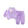 Kids Casual Long-Sleeve Set, Comfortable Daily Wear Outfits