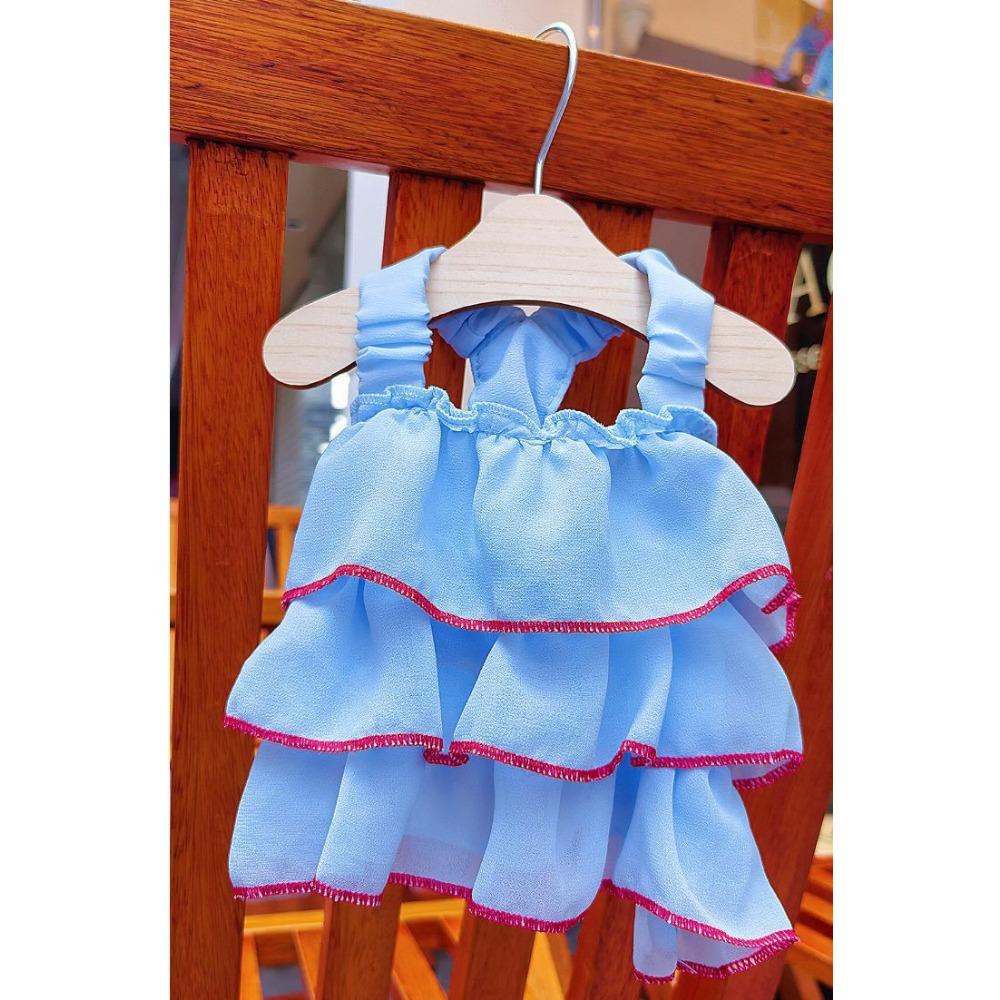 

Summer Thin Pet Princess Dog Skirt Teddy Bigbear Fighting Cat Dress Cat Clothes Dog Supplies XXL (bust 55cm 12-9kg)