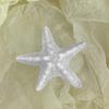 5PCS Girls Hairpin with Simulated Starfish Shape Hair Clip Stable Grip Macaron Colors Hair Accessory for Beach