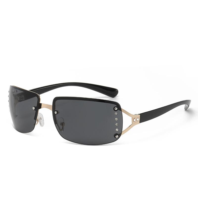 New Sunglasses Luxury Brand Design Fashionable Y2K Women Sun Glasses Camping Cycling Fishing Retro Frameless Uv400 Men Sunnies