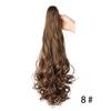 Corn Perm Long Wavy Curly Ponytail Ombre Pony Tail Hairpiece Claw Clip Ponytail Wig  Daily