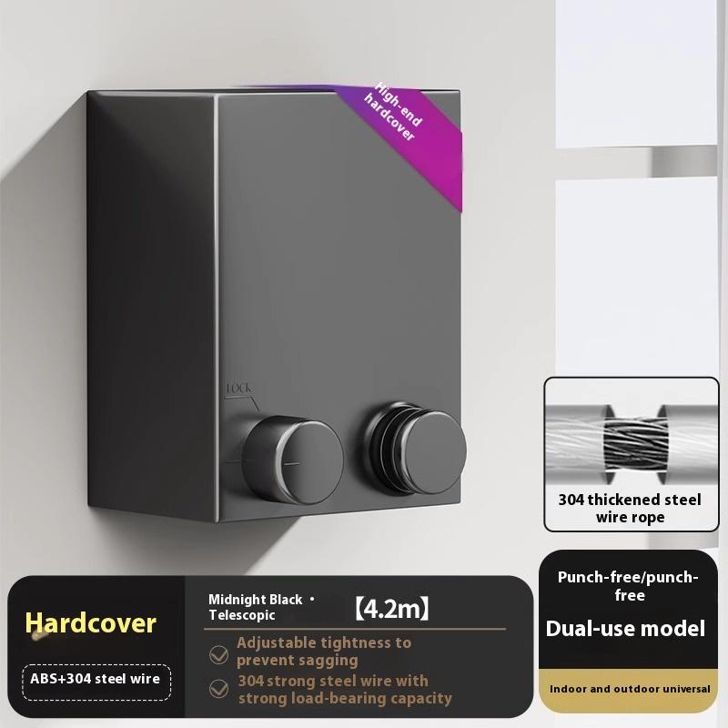 

Invisible Clothesline Indoor No-punching Balcony Invisible Shrinkage Clothesline Artifact Bathroom Clothesline Wire Rope