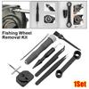 1Set Nut Wrench Screwdriver Fishing Wheel Removal Kit Wheel Maintenance Alloy Water Drop Reel Maintenance Kit DIY