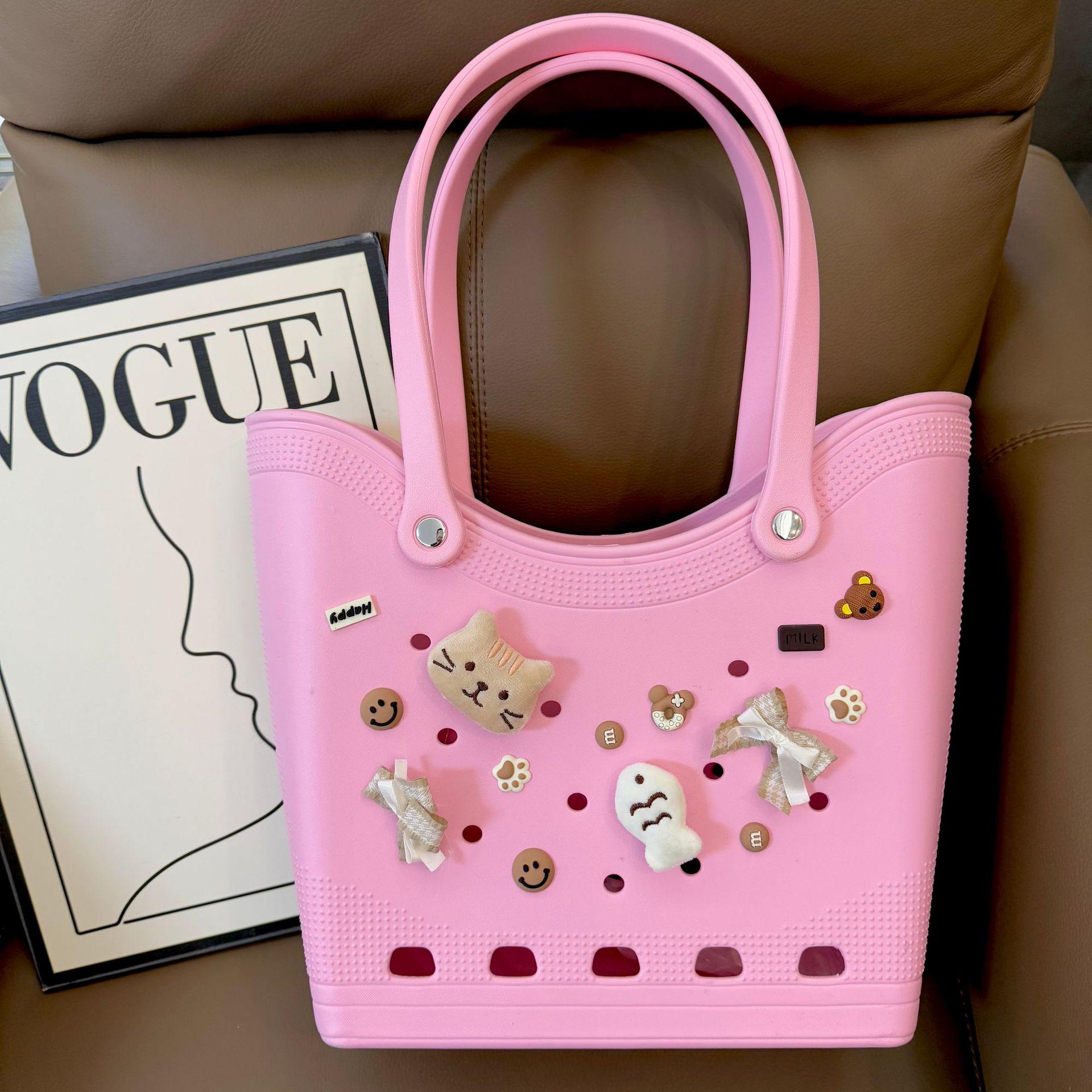 

Водонепроницаемая пляжная сумка EVA - большая вместительная сумка через плечо для путешествий и хранения вещей 38*14*32cm (Self-decoration accessories)