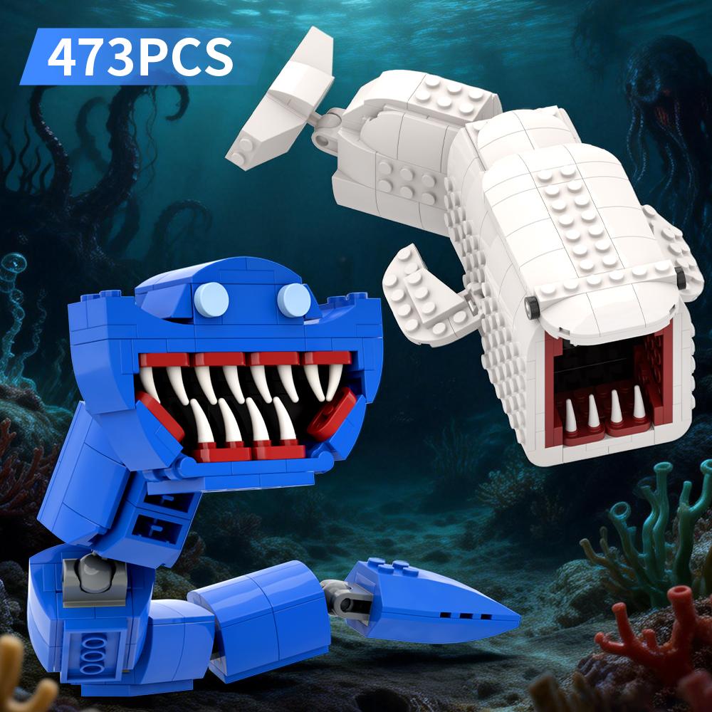 MOC Subnautica Bloop Sea Monster Building Blocks Set Deep Sea Monsters Bricks Model Toys for Kids Christmas Birthday Gifts