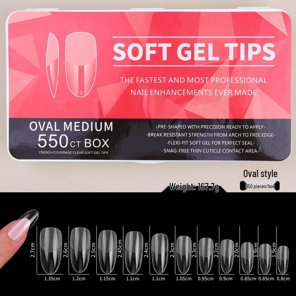 Porcelain White Ultra-Thin Traceless Frosted Long Teardrop Almond False Nails