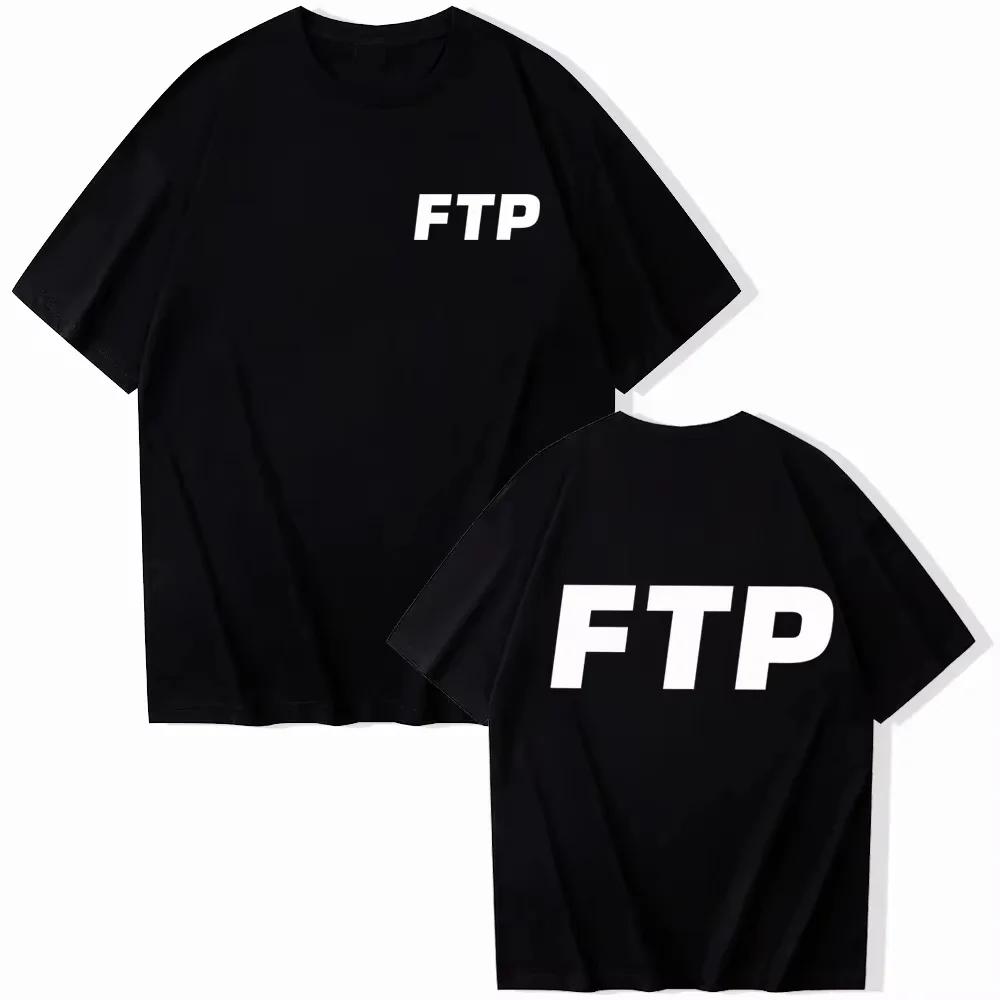 

Футболки ZX TEE 2025 Ftp с принтами Мужские и Женские Стиль Харадзюку Рэп Музыка Круглый Вырез Короткий Рукав Повседневная Свободная Одежда S
