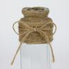 Set of 3 Glass Vases with Cord