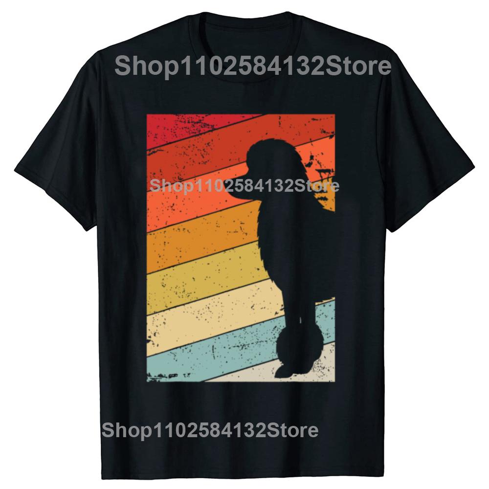 

Retro Vintage Best Poodle Dog Dad Ever Fathers Day T Shirts Summer Style Graphic Cotton Streetwear Puppy Lover Gifts Tshirt Men 4XL