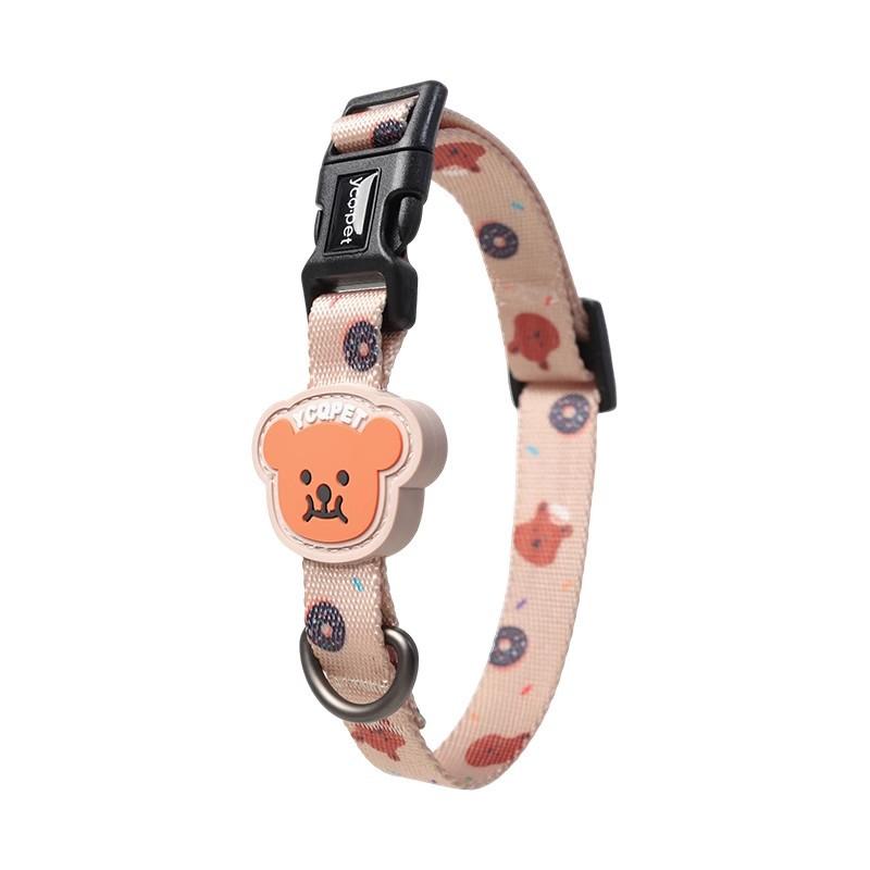 

Cute Bear Pet Dog Collar Necklace Puppy Pet Collar For Adjustable Small Medium Dogs S neck 20-26cm бежевый