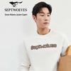 SEPTWOLVES Men's Spring Autumn Casual Round Neck Sweatshirt