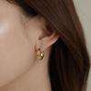 [14KGF] Rubien Line One-Touch Earrings_2color