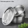 Stainless Steel Double Layer Kitchen Colander and Rice Washer