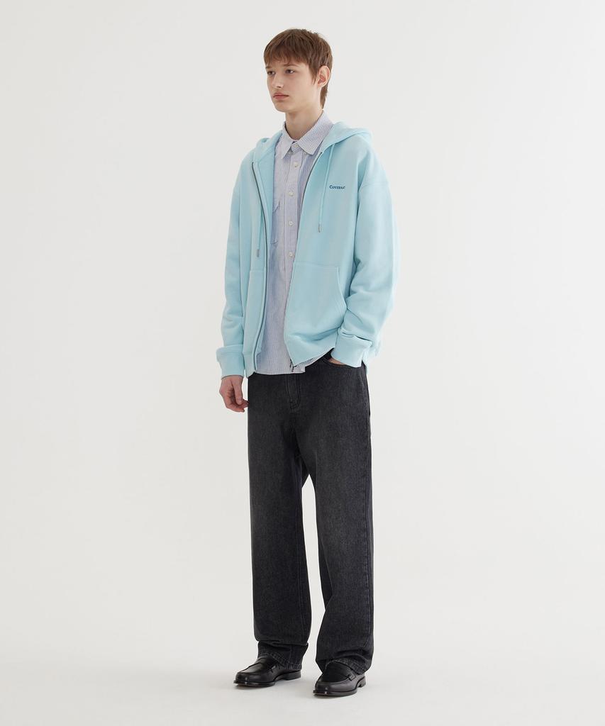 Covernat Small Authentic Zip-Up Hoodie Sky Blue