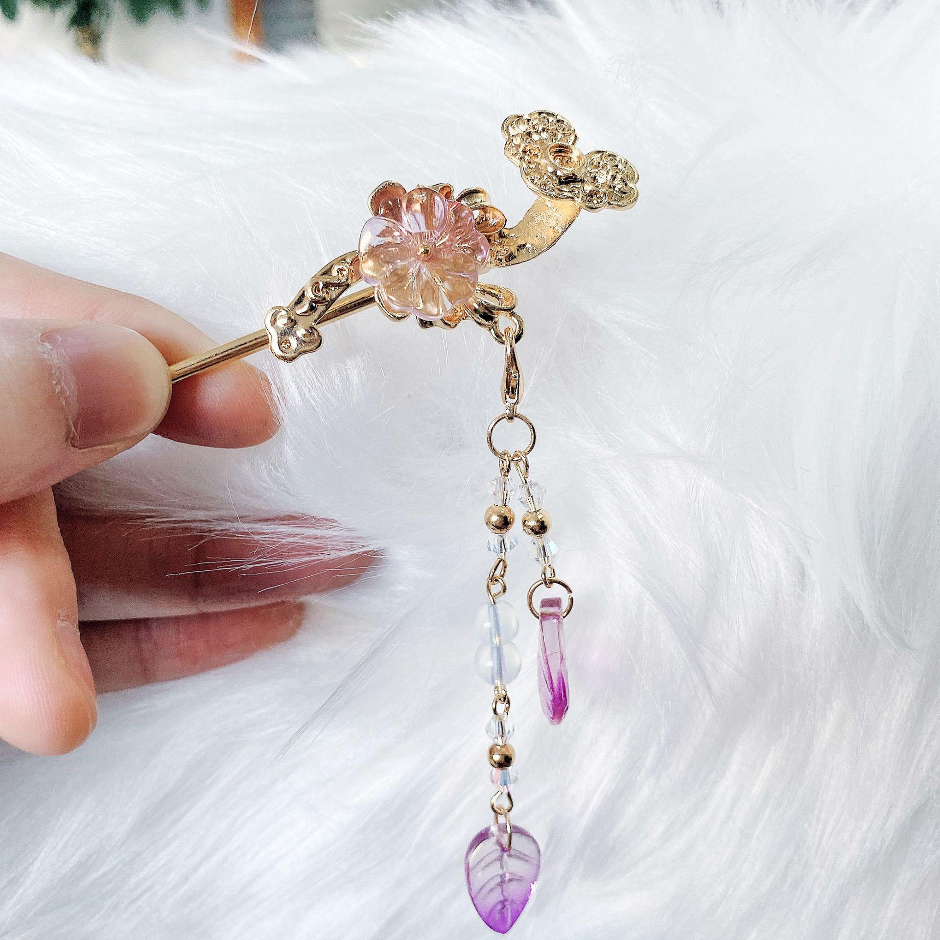 

Ruyi Scepter Style Tassel Hairpin for Hanfu
