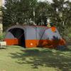 Family Tent for 12 Persons Gray and Orange 760 x 645 x 230 cm