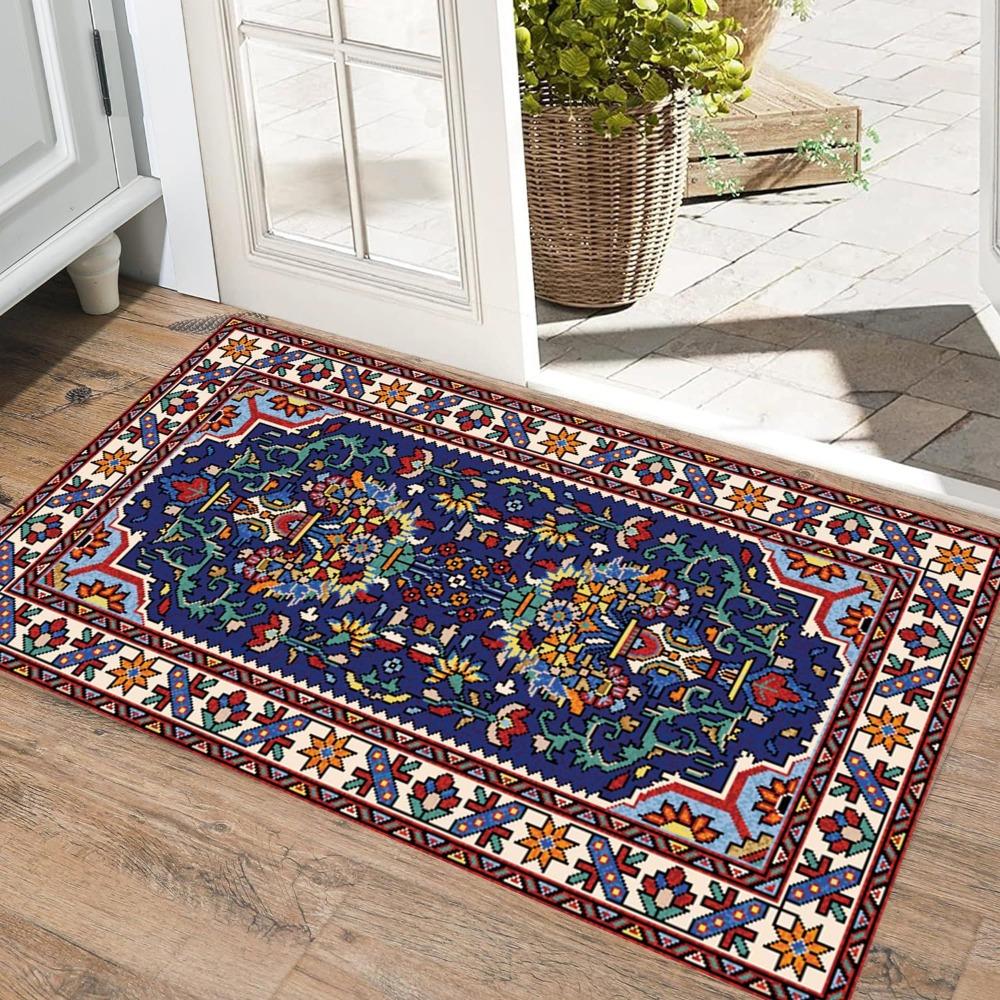 2pcs Entrance Door Foot Mat Non-slip Dirt-resistant and Easy To Take Care of Floor Mat