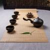 Japanese Style Natural Bamboo Tea Table Runner Vintage Insulated Table Pad Cutting Traditional Placemat Office