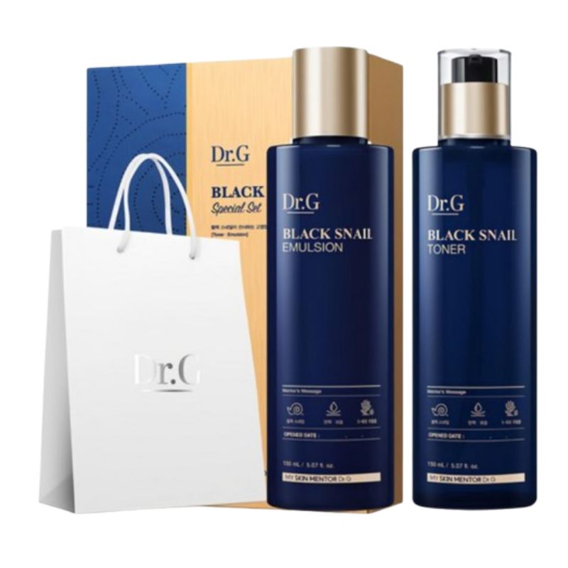 

Dr.G Black Snail Toner 150ml + Black Snail Emulsion 150ml Set 1ea Toner 150ml 1ea Emulsion 150ml Set