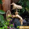 Rubinetto da Giardino Retrò Ottone Antico Scuola Materna Montaggio a Parete Animale Rubinetto Acqua Fredda Rubinetto per Lavabo