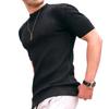 New Summer Men's Small Checkered T-shirt Round Neck Casual Half Sleeve Top Men