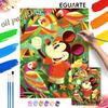 Tropical Mickey Parrot Digital Oil Painting Diy Coloring Handpainted Filling Home Decoration Gift Art for Wall Room Decor Nice