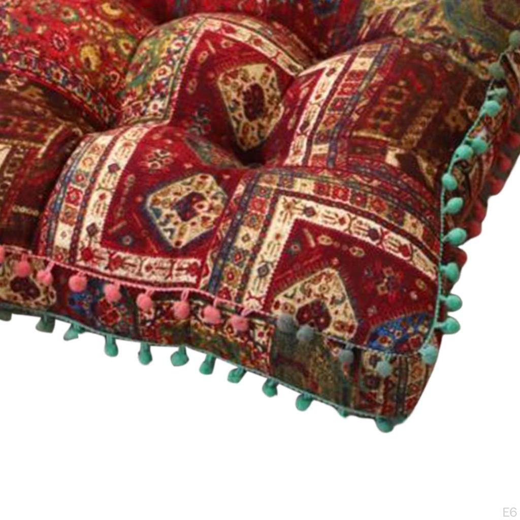 Seat Cushion Floor Pillow Pouf Indoor Chair for Office Bedroom Home Meditation