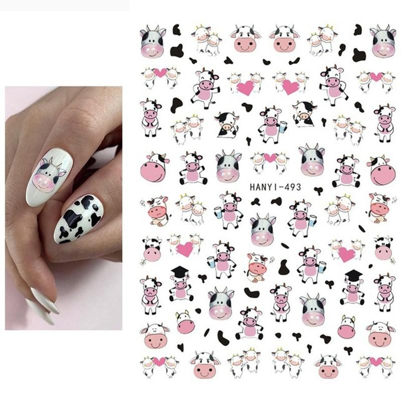 Zurück Kleber Aufkleber 3D Nagel Aufkleber Schwarz Weiß Geometrische Zeichnungen Designs Nagel Aufkleber Dekoration Für Nail Art Schönheit