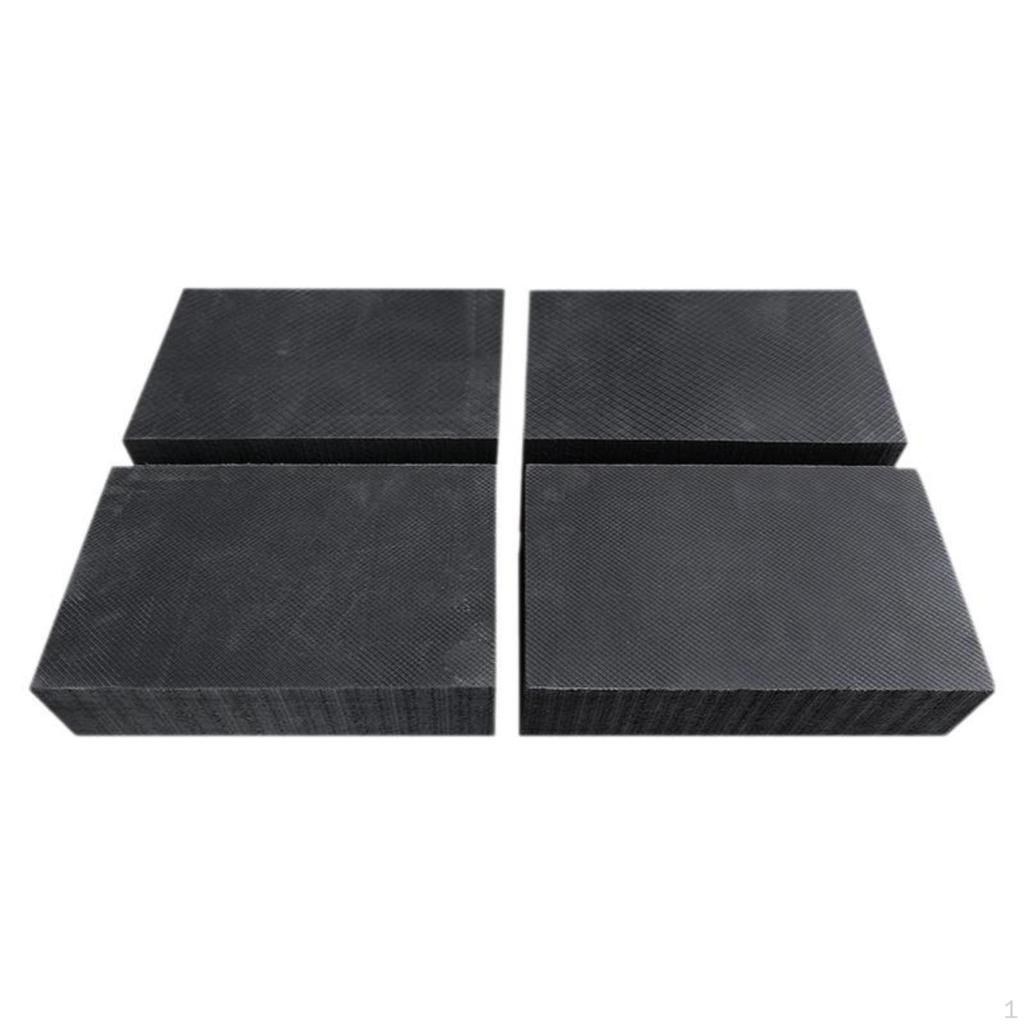 Rubber Elevate Pad, SlipResistant Hoist Block, Car Repair Support, Sturdy Black 16.5x10x3cm