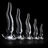 Transparent TPE Anal Plug Extended Anal Expander Masturbation Device Dildo Adult Sex Toys Strap On Penis Fisting