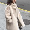 Autumn Winter Imitation Mink Velvet Jackets Girls Loose White Casual Sweater Coat Kids Jacket