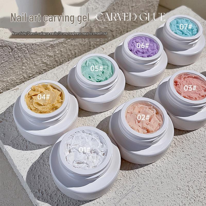 

Ka Niu 3D Nail Art Carving Gel - Silk Satin Rose Petals, Non-Sticky Shaping Gel