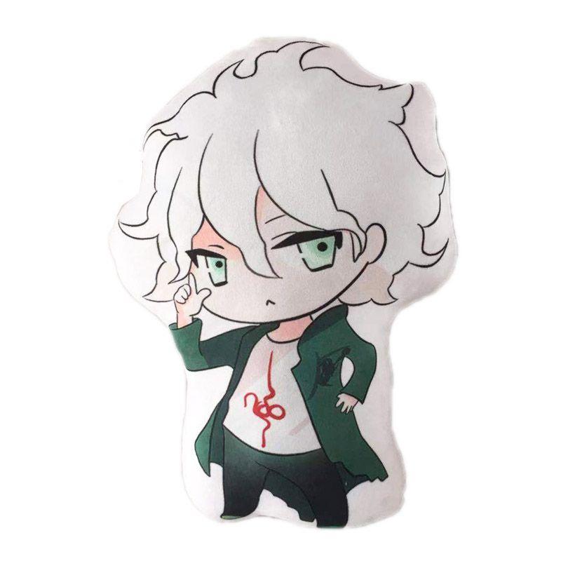 Adorable Danganronpa Plush Toy Soft Stuffed Pillow Featuring Nanami Chiaki And Nagito Komaeda