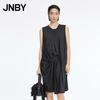 JNBY Sleeveless Round Neck A-Line Silk Dress